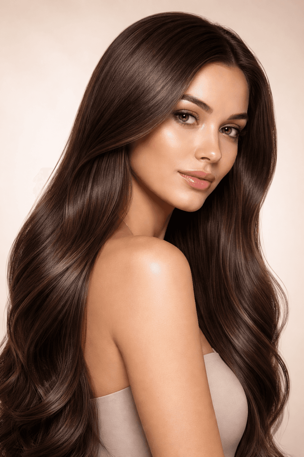 Woman with beautiful hair